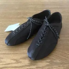 ZARA レースアップスポーツバレエシューズ ブラック 38