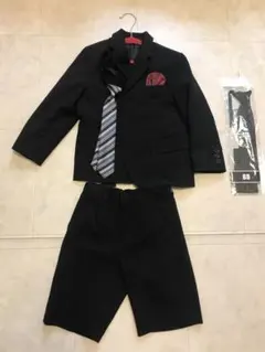 mou jon jon男の子　110センチ　フォーマル　ブラックスーツ　入学式