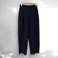 【美品】ユニクロ ウルトラストレッチアクティブワイドパンツ 黒 S タック