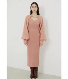 美品　rienda チェーンポイント2WAY ボレロ　フリーサイズのサムネイル