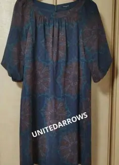 ユナイテッドアローズペーズリー柄ワンピースNO187