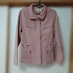 ピンク ジップポケット ジャケット 11号