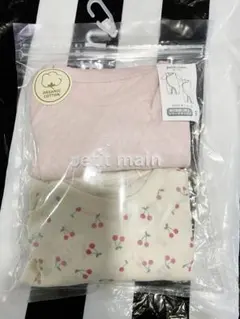 新品　プティマイン　2wayオール　50-70 オーガニックコットン　女の子