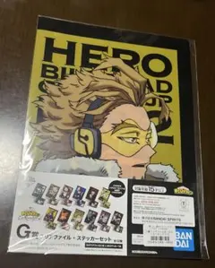 ヒロアカ　ホークス　クリアファイル　ステッカー