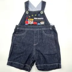 ✨美品✨【ミキハウス】オーバーオール　サロペット　デニム　80