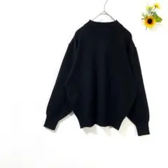 長袖 ニット セーター レディース 日本製 カジュアル シンプル 黒 春 冬 秋
