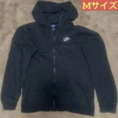 NIKE パーカー Mサイズ 黒 チャック・ポケットあり
