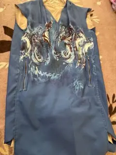 CELINE タイトスカート ブルー グラフィックのサムネイル