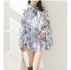 SNIDEL　新品　ラッフルミニセットアップ　25ss