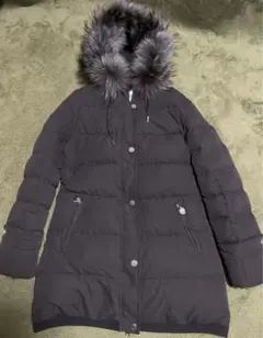 La Mode ダウンコート ファー ブラック 黒　ロング　グレー　ジャケット