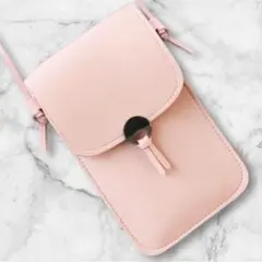 【新品】スマホポーチ ショルダーバッグ　カード収納　ピンク　レディース　携帯