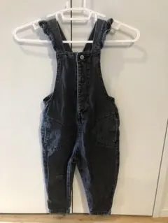 ZARA オーバーオール 2-3歳　ブラックデニム