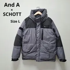And A×SCHOTT 別注 ツートーンフェザーダウンジャケット L ショットのサムネイル