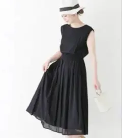 m*a様 アーバンリサーチロッソ　ノースリーブワンピース　ブラック