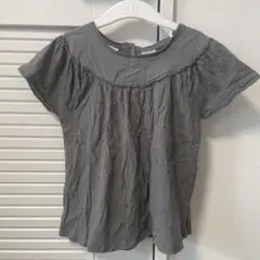ZARA グレー フリル Tシャツ