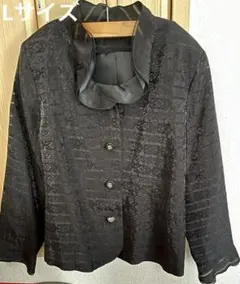 レディースフォーマル黒ジャケットLサイズ