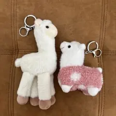 ぬいぐるみキーホルダー　アルパカ