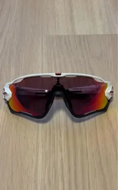 Oakley スポーツサングラス ホワイト・ブラック