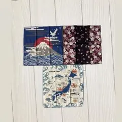 Feeling Japan リバーシブルハンカチ　3枚組　メンズ　レディースのサムネイル