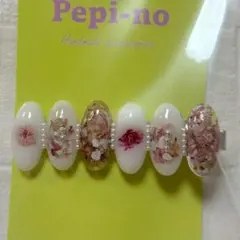 レジン ハンドメイドヘアクリップ　ピンク