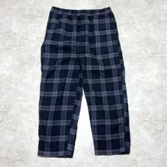 ユニクロUNIQLO フランネルイージーアンクルパンツ L ダークグレー