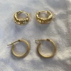 値下げ！ゴールドピアスセット 2種類