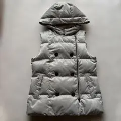 theory ダウンベスト フード付き ベージュ　サイズS 美品