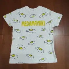 PUNYUS　プニュズ　目玉焼き総柄Tシャツ　ホワイト　未使用　1のサムネイル