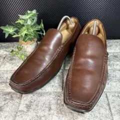 リーガル 654R ヴァンプローファー 茶 25cm スリッポン 本革