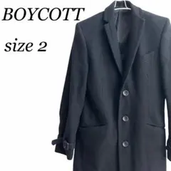 BOYCOTT ボイコット チェスターコート ロングコート ウール メンズ Mのサムネイル