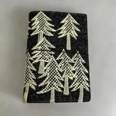 【タイムセール】ユニークなハンドメイド　バイブルサイズ　システム手帳⑨