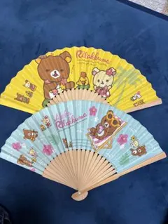 リラックマ　扇子