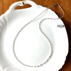 シルバービーズ　パールロングネックレス　約67cm【お試し価格】