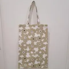 No.602 ハンドメイド　エコバッグ　サブバッグ　マチありトート　北欧　花柄
