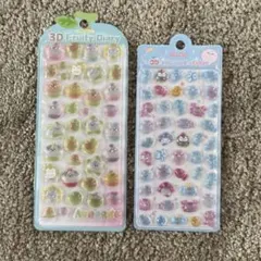 inamazy 3D embossed sticker　ぷっくりシール