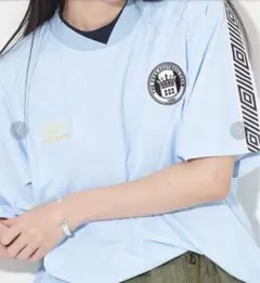 UMBRO × FREAK'S STORE 水色 シャツ F