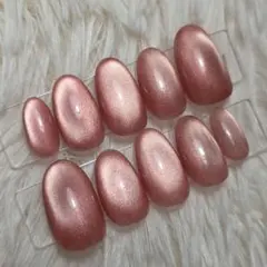 no.46マグネットネイル　ピンク　ネイルチップ