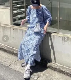 バティック ロングワンピース