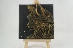 キャンバスアート・立体アート【 猫】 ハンドメイド