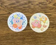 星のカービィ まんまる焼き ステッカー 2枚セット