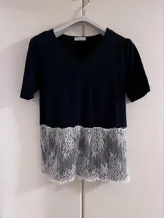 ♪*様 earth music&ecology ネイビー 半袖 Tシャツ