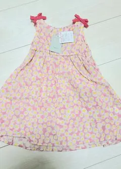 新品 ベビー 女の子 ピンク 花柄 ワンピース 90cm