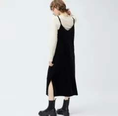 GU ベロアキャミソールワンピース　S