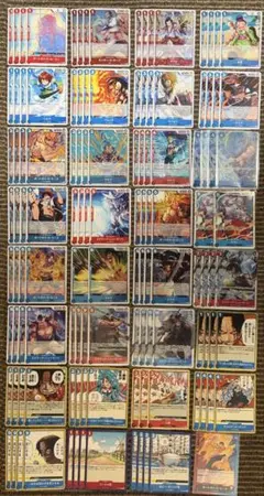 赤青エース　デッキ デッキパーツ 赤青エース ワンピースカード 赤青エース デッキ 調整用パーツ込み