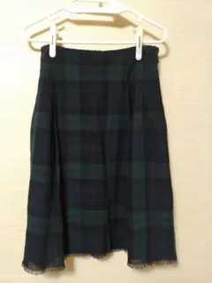 チェック柄プリーツスカート