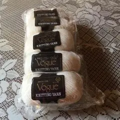 Vogue KNITTING YARN ホワイト 5個セット
