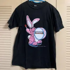 90's ENERGIZER ウサギ プリント Tシャツ 半袖 古着ヴィンテージ