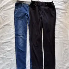 サイズ160 ユニクロ　ヒートテック　ストレッチパンツ　黒