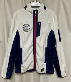 Kappa フリース素材Wジップブルゾン裏地風除け付き　Lサイズ