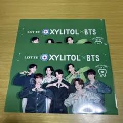 LOTTE キシリトールガム XYLITOL‪‪、BTS クリアファイル